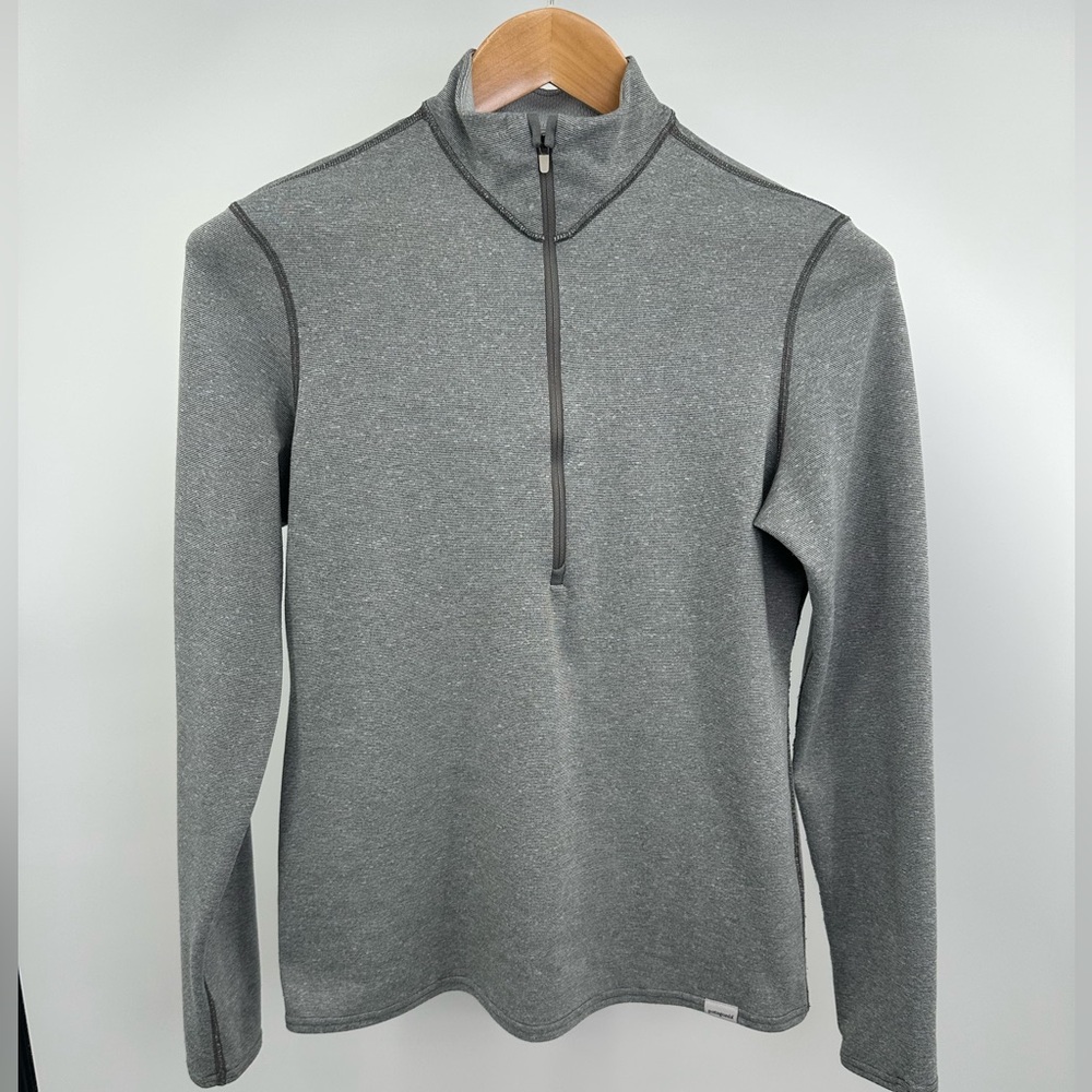 Patagonia Women's‎ Heather Gray Quarter-Zip Pullover